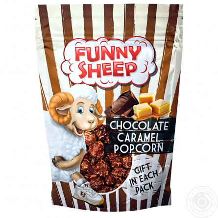 Попкорн Funny Sheep у шоколадній карамелі 90г slide 1