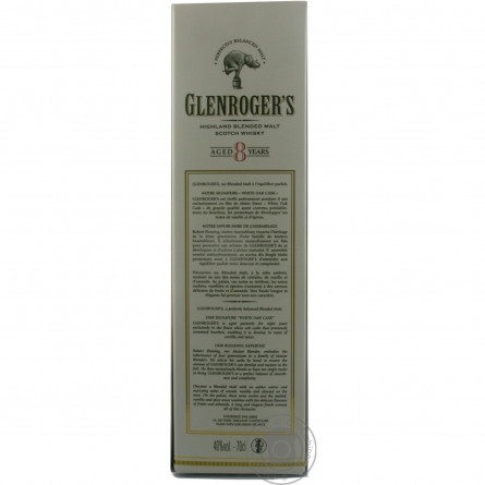 Віскі Glenroger's 8 років 40% 0,7л slide 2