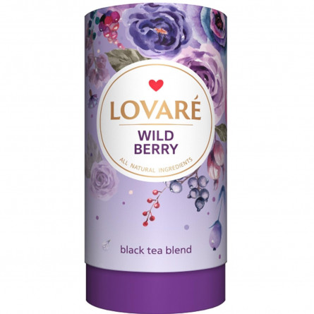 Чай чорний Lovare Дикі ягоди цейлонський листовий 80г slide 1