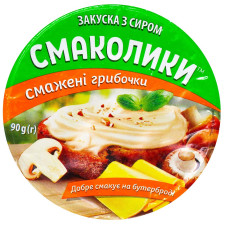 Закуска з сиром Тульчинка Смаколики смажені грибочки 55% 90г mini slide 2