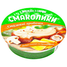 Закуска з сиром Тульчинка Смаколики смажені грибочки 55% 90г mini slide 3