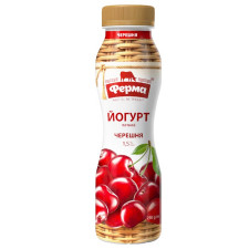 Йогурт Ферма Черешня питний 1,5% 250г mini slide 1