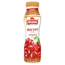 Йогурт Ферма Черешня питний 1,5% 250г mini slide 2