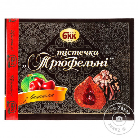 Тістечка БКК Трюфельні з вишнями 300г slide 1