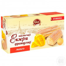 Тістечка еклери БКК Французькі манго 330г mini slide 1