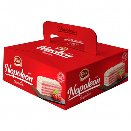 Торт БКК Наполеон вишневий 700г slide 1