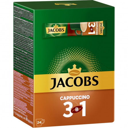 Напій кавовий Jacobs 3в1 Cappuccino розчинний 12,5г х 24шт slide 1