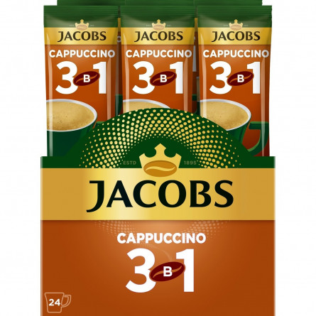 Напій кавовий Jacobs 3в1 Cappuccino розчинний 12,5г х 24шт slide 3