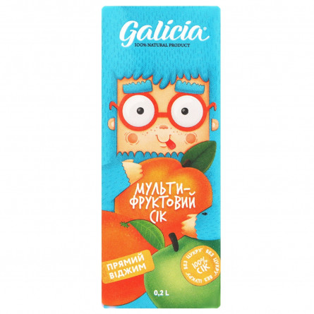 Сок Galicia мультифруктовый с мякотью из смеси плодов 200мл slide 3
