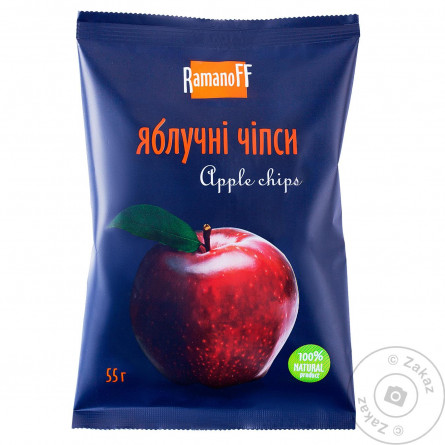 Чипсы Ramanoff яблочные 55г slide 1