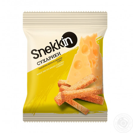 Сухарики Snekkin пшенично-житні зі смаком сиру 70г slide 2