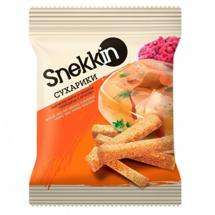 Сухарики Snekkin пшенично-ржаные со вкусом холодец с хреном 70г slide 3