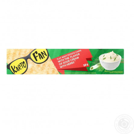 Чіпси KartoFun зі смаком сметани та зелені 50г slide 1