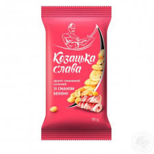 Арахіс Козацька Cлава смажений солоний зі смаком бекону 90г mini slide 1