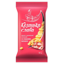 Арахіс Козацька Cлава смажений солоний зі смаком бекону 90г mini slide 2