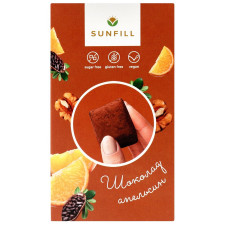 Цукерки Sunfill Шоколадно-апельсинові без цукру та глютену 150г mini slide 2