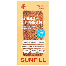 Хлібці Sunfill З грибами 100г mini slide 2