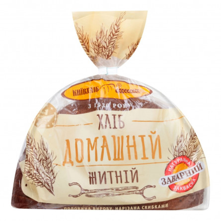 Хліб Київхліб Домашній житній половина нарізка 450г slide 3