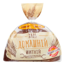 Хліб Київхліб Домашній житній половина нарізка 450г mini slide 3