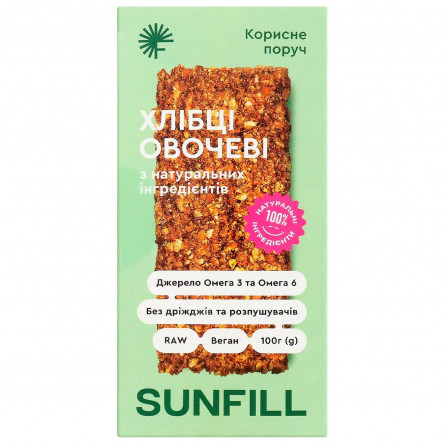 Хлебцы Sunfill Овощные 100г slide 2