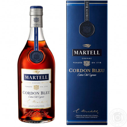 Коньяк Martell Cordon Bleu 40% 0,7л в подарунковiй упаковцi slide 1