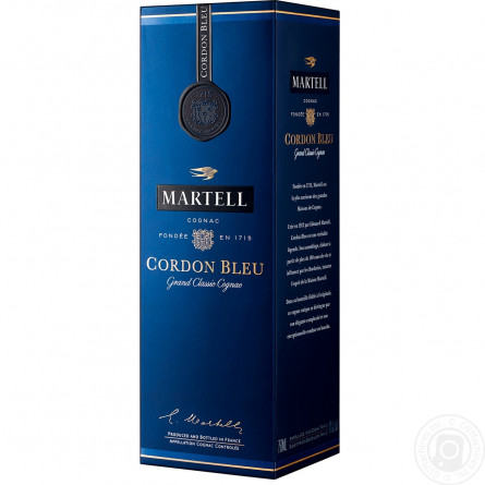 Коньяк Martell Cordon Bleu 40% 0,7л в подарунковiй упаковцi slide 2