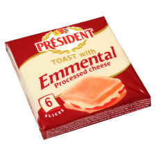 Сир плавлений President Emmental для тостів 40% 120г mini slide 2