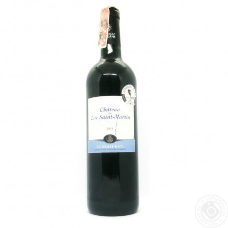 Вино Chateau du Lac Saint-Martin Corbiere червоне сухе 13% 0,75л slide 1