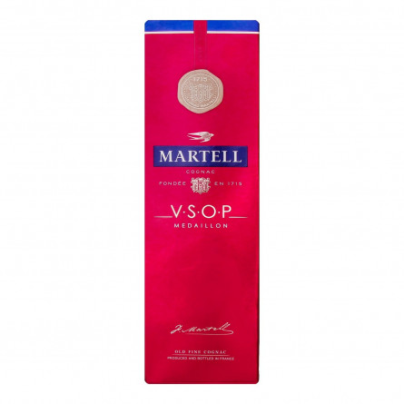 Коньяк Martell V.S.O.P. 40% 0,7л в подарунковiй упаковцi slide 1