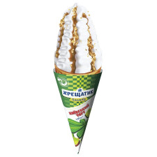 Мороженое Хрещатик Киевский торт пломбир рожок 140г mini slide 1