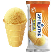 Мороженое Хрещатик пломбир крем-брюле 100г mini slide 1