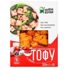 Тофу Зеленая корова с аджикой жареный 250г mini slide 1