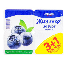 Йогурт Живинка Чорниця 1,2% 4х115г mini slide 2