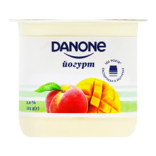 Йогурт Danone манго-персик 2% 125г mini slide 2