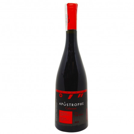 Вино Apostrophe Cabernet червоне сухе 9,5-14% 0,75л slide 1