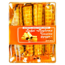 Вафлі Трубочка Чокаліна фундук 400г mini slide 2