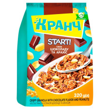 Гранола Start! Кранч зі смаком шоколаду та арахісу 320г mini slide 1