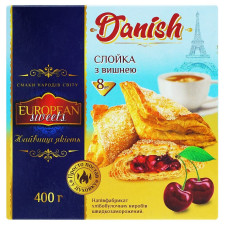 Слойка Danish з вишнею 8шт 400г mini slide 2