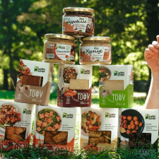 Паштет Зелена Корова Vegan з томатами та часником 300г mini slide 2