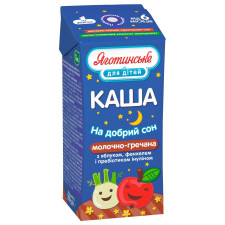 Каша Яготин молочно-гречана з яблуком і фенхелем 2% 200г mini slide 1
