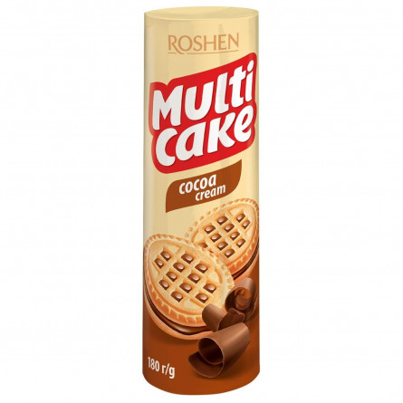 Печенье-сендвич Roshen Multicake какао 180г slide 1