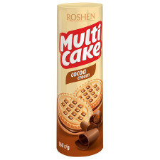 Печиво-сендвіч Roshen Multicake какао 180г mini slide 1