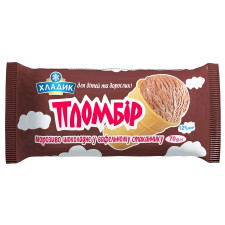 Мороженое Хладик Пломбир шоколадное в вафельном стаканчике 12% 70г mini slide 2