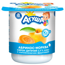 Сирок Агуша абрикос-морква 3,9% 100г mini slide 2