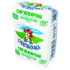 Сир кисломолочний Слов'яночка нежирний 202г mini slide 1