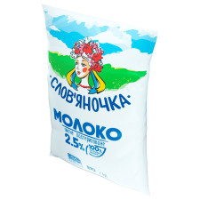 Молоко Слов'яночка пастеризоване 2,5% 870г mini slide 2