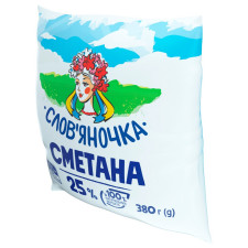Сметана Слов'яночка 25% 380г mini slide 2