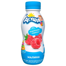 Йогурт Агуша питний малина 2,7% 200г mini slide 1