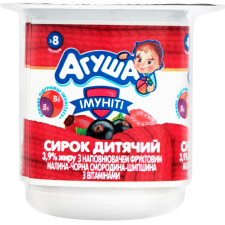 Сирок Агуша Імуніті малина-чорна смородина-шипшина 3,9% 100г mini slide 2