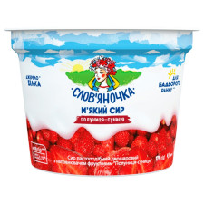 Паста сиркова Слов'яночка полуниця-суниця 4,1% 175г mini slide 1